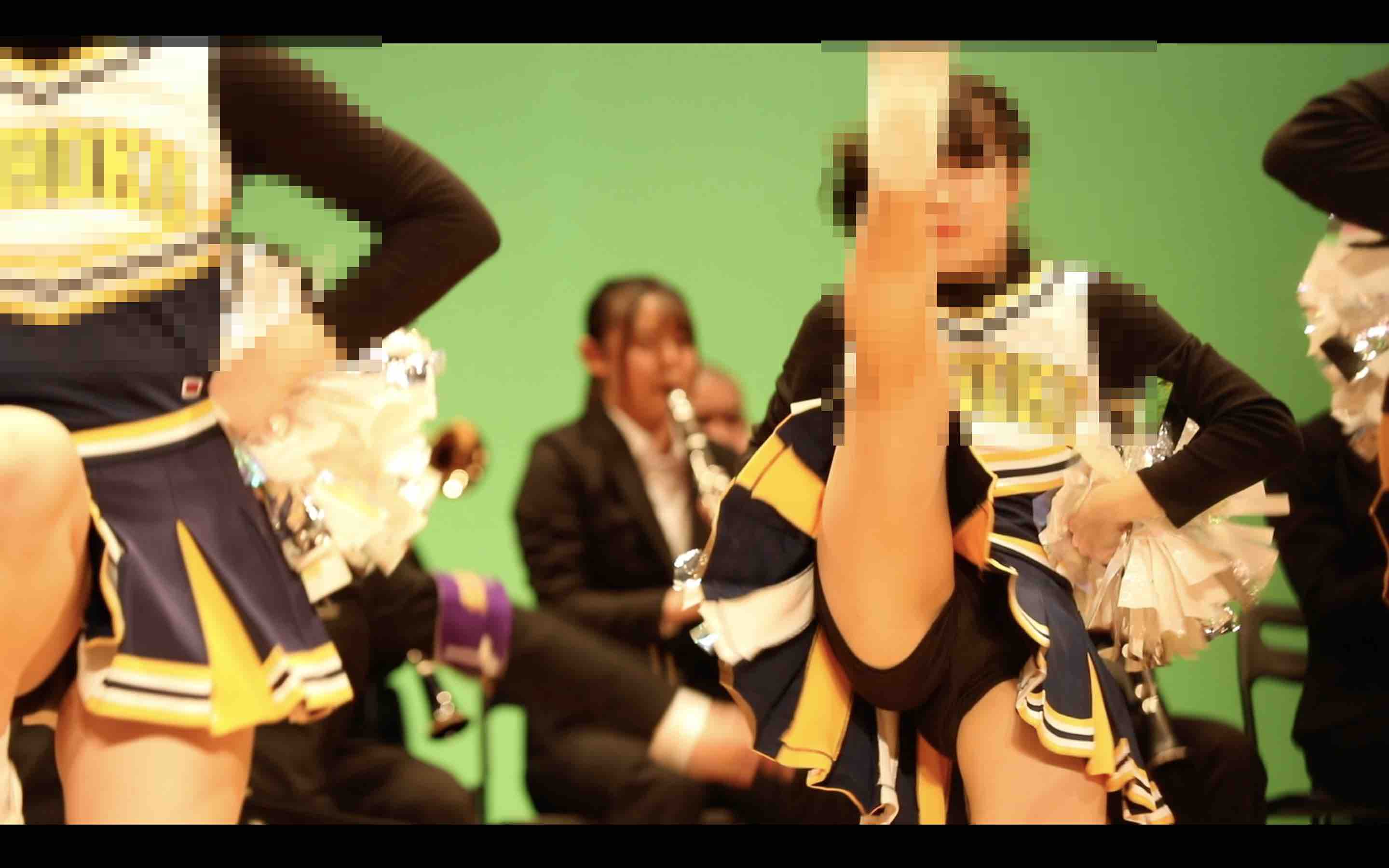 新規　地方　６９ てつを（ARASHI）ＪＤチアリーダー　応援団チアリーディング　チアスパッツ透け　チア生パンツ　チア油断パンチラ