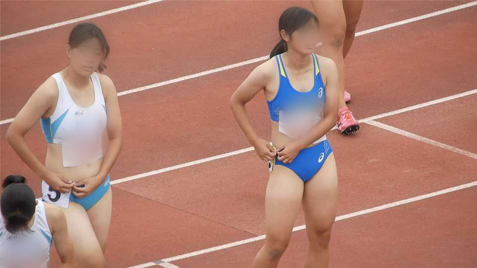 【動画】No.017　femi　摂津高校　大阪高校　女子陸上部　セパレートハイレグ　レーシングブルマ　ハイカット　日焼け跡　腹筋女子　レース後　オフショット