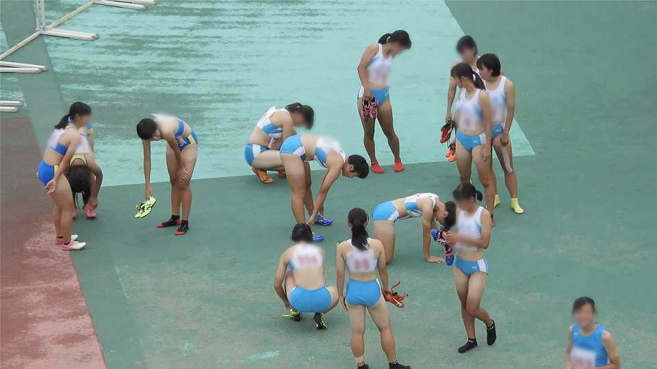 【動画】No.017　femi　摂津高校　大阪高校　女子陸上部　セパレートハイレグ　レーシングブルマ　ハイカット　日焼け跡　腹筋女子　レース後　オフショット