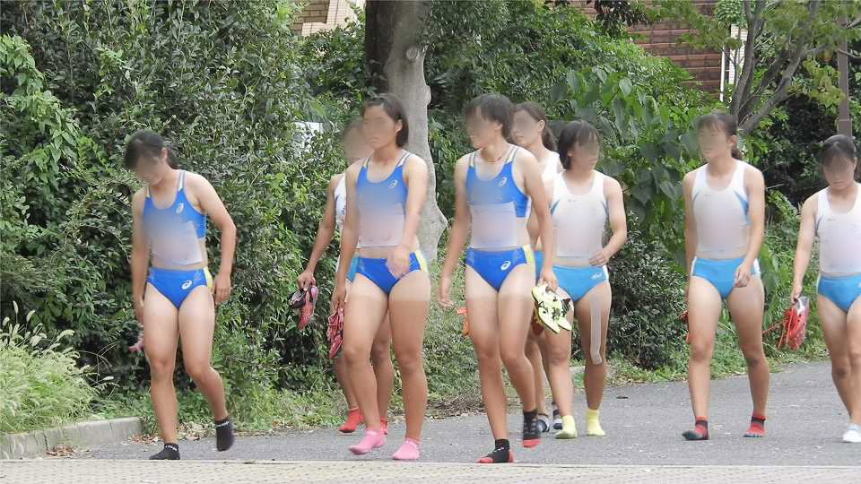 【動画】No.017　femi　摂津高校　大阪高校　女子陸上部　セパレートハイレグ　レーシングブルマ　ハイカット　日焼け跡　腹筋女子　レース後　オフショット