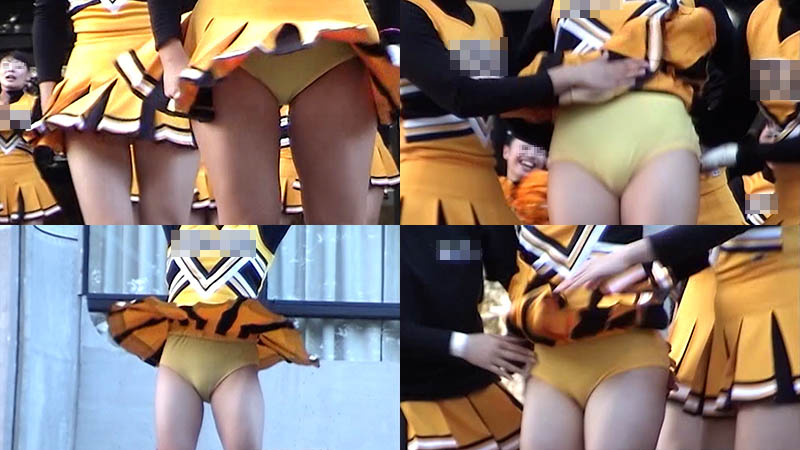 BK-21 チアリーダー　ブルマ型アンスコ　モリマン　黄色アンスコ　スコート　ハイキック　アクロバティック