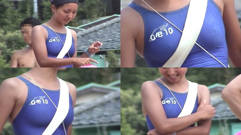 MJ-38 ライフセーバー　ハイレグ　日焼け跡　競泳水着　胸ポチ　インナー　ハミ毛　メコ筋