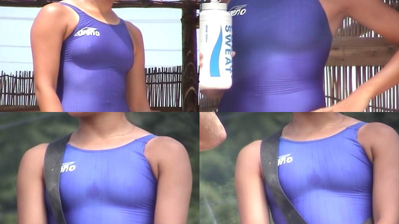 MJ-38 ライフセーバー　ハイレグ　日焼け跡　競泳水着　胸ポチ　インナー　ハミ毛　メコ筋