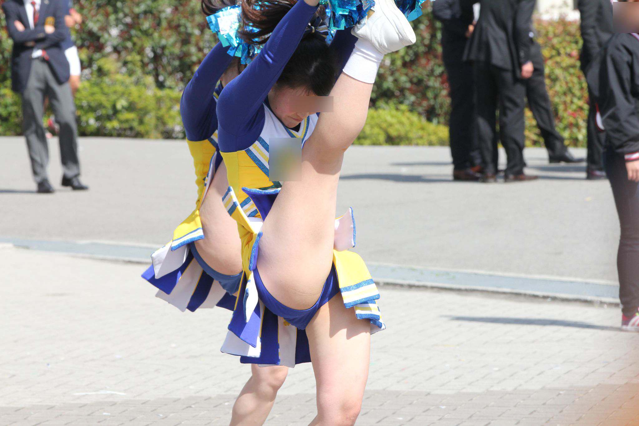 きゃめる３７　魅惑の世界へようこそ！ 色褪せないアンスコ魂をお楽しみください！ 黄色ユニフォームに青アンスコ　ハイキックでアンスコから生パンツがはみ出て　股間の黒ずみすら見える　体操女子　日本代表　フィギュアスケート女子　スコート  中学水泳部　高校水泳部　アンスコ　ハイキック　中学体操部　高校体操部　ハイレグ　レオタード　チアリーダー　競泳水着　ＪＣ　ＪＤ　ＪＫ　#日本代表　#女子アスリート