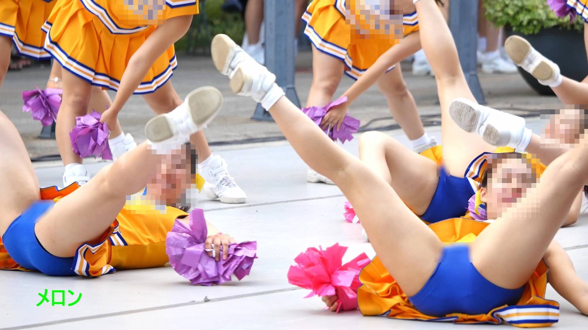 祭りだチア vol.2 【4K】 3年に一度のお楽しみ？Kチアリーディング衝撃の開脚！！ メロン チア衝撃のＶ次開脚　Ｙ字バランス　ブルマ型アンスコ