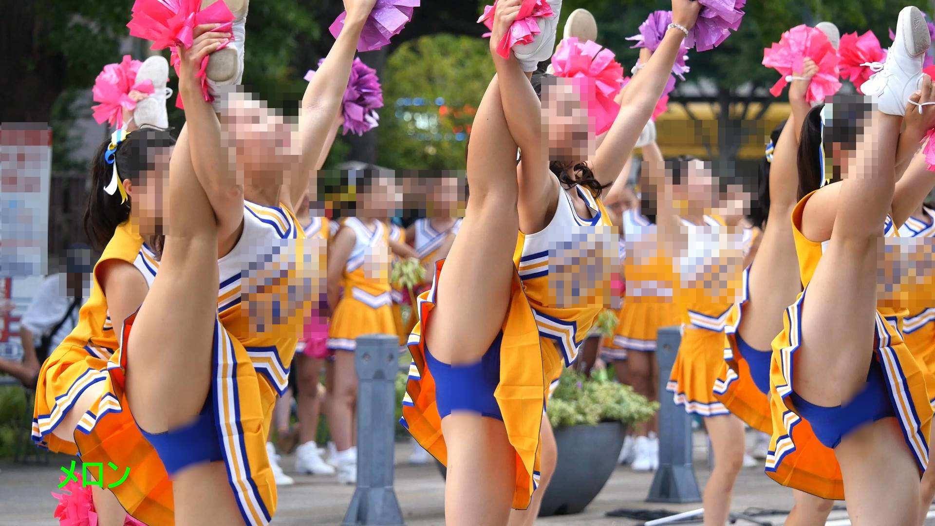 祭りだチア vol.2 【4K】 3年に一度のお楽しみ？Kチアリーディング衝撃の開脚！！ メロン チア衝撃のＶ次開脚　Ｙ字バランス　ブルマ型アンスコ