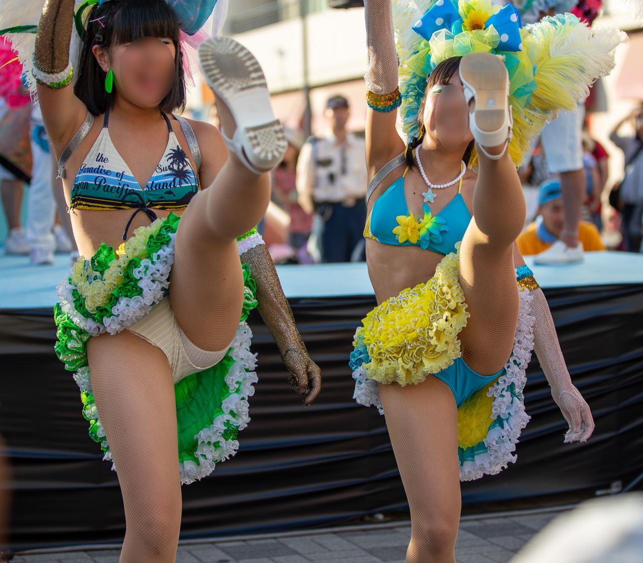 【写真高画質】サンバ８　ハイキックDEサンバ!!Part.2 はみ出し警報発令中!! アンスコ泥棒 サンバ網タイツ　インナーはみ出し　ハイエンドフルサイズ一眼レフ