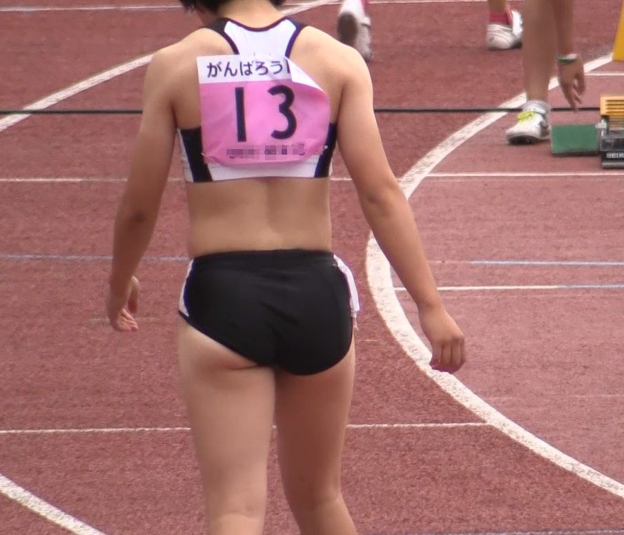 ★アスリートスタイル　AT06-02　青山学院大学　早稲田大学白ブルマ　アシックス製セパレート女子陸上ユニフォーム