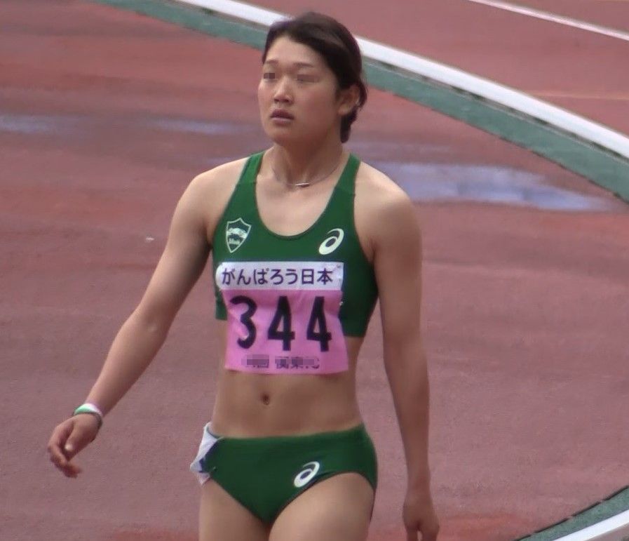 ★アスリートスタイル　AT06-02　青山学院大学　早稲田大学白ブルマ　アシックス製セパレート女子陸上ユニフォーム