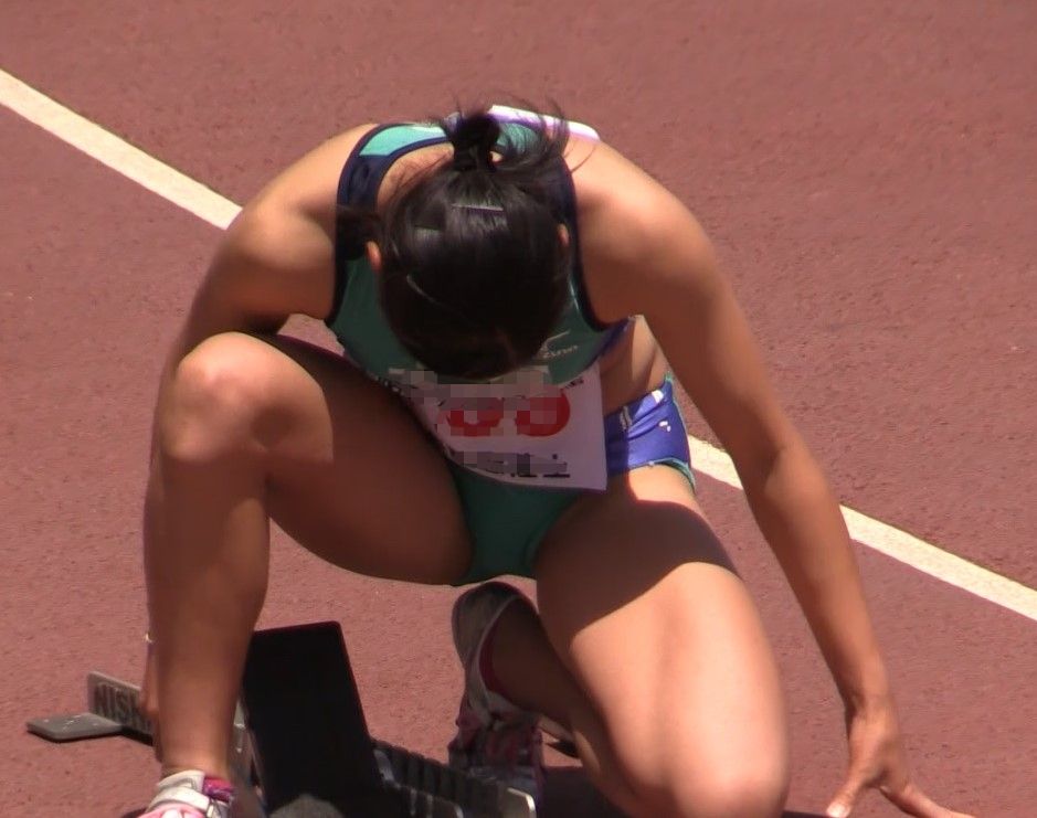 ★アスリートスタイル　キラキラ輝くピンクとグリーンのレーシングブルマを華麗に着こなす鍛え抜かれたアスリート！AT08-01  coolboy 木南記念陸上 大阪シティ信用金庫　大塚高校　薫英女学院　東大阪大敬愛高校