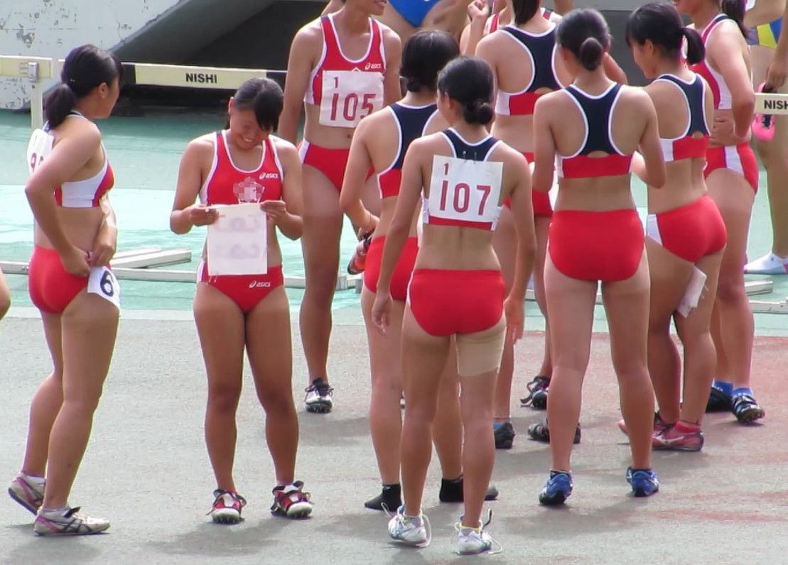 【動画】No.A012　大阪成蹊女子高校　大阪高校　武庫川女子大学　アシックス製レーシングブルマ　スレンダー系美人アスリート　濃紺ブルマ　日焼け跡　太腿アスリート