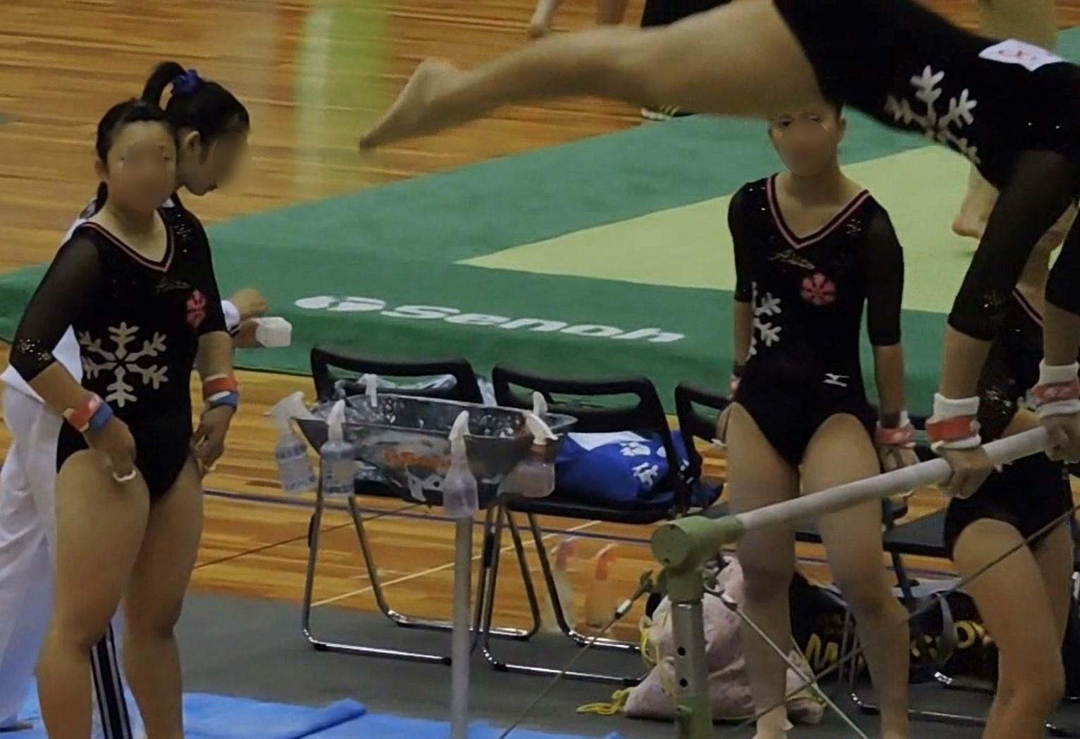 体操JK　体操競技選手権大会【スローモーション動画】スポーツ編 3作品セット販売 3512 3501 3505 藤村-second-　高校女子体操部　側転　超ハイレグレオタード　清楚系ハイレグ　地味地方女子高生　インナーショーツ　むっちりレオタード　