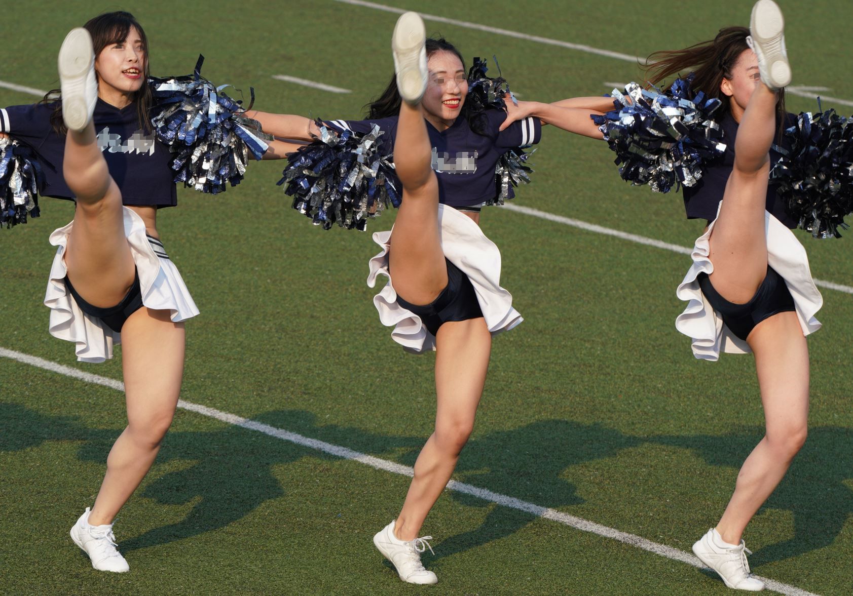 チア2-3 超解像フェチ 腋フェチ 社会人チアリーダー ノースリーブ衣装 鼠径部ハミ毛 スターツ ブルマ型アンスコ