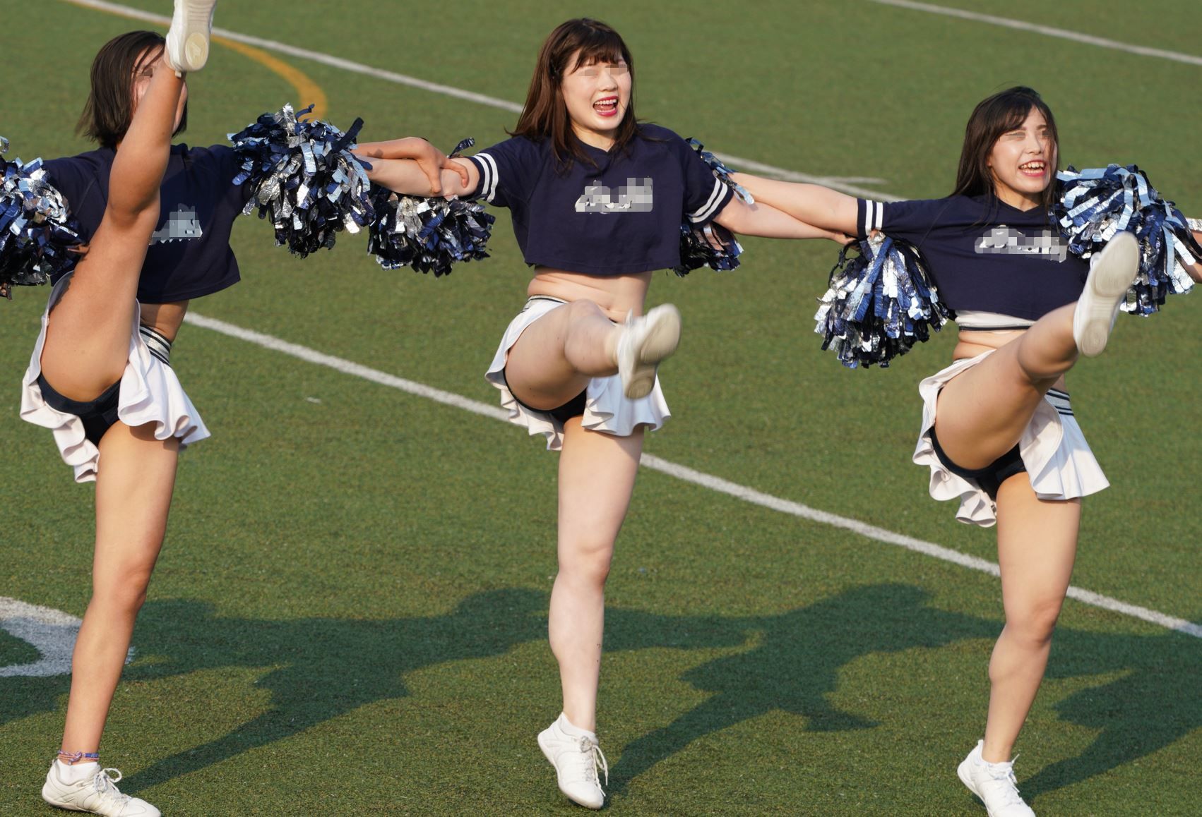 チア2-3 超解像フェチ 腋フェチ 社会人チアリーダー ノースリーブ衣装 鼠径部ハミ毛 スターツ ブルマ型アンスコ