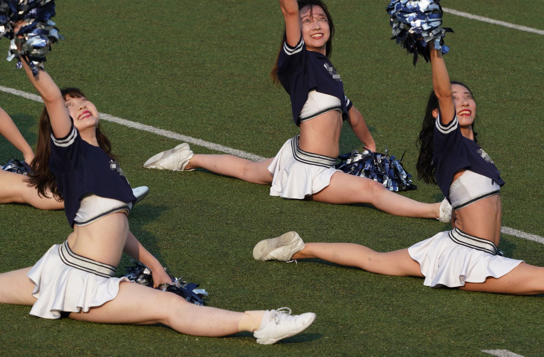 チア2-3 超解像フェチ 腋フェチ 社会人チアリーダー ノースリーブ衣装 鼠径部ハミ毛 スターツ ブルマ型アンスコ