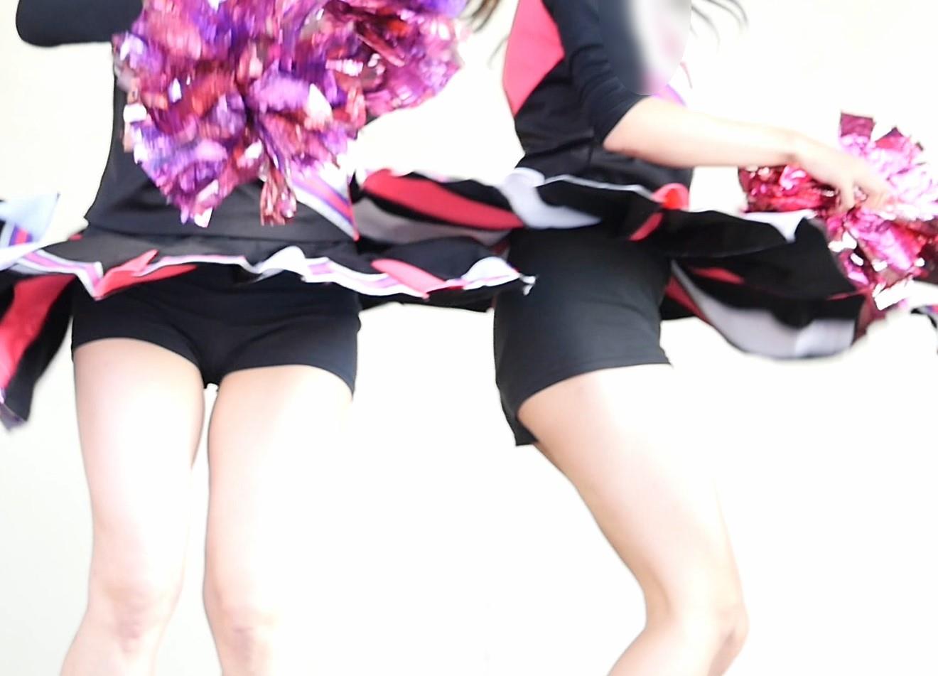 秘密のチア Vol.55 ～スーパースローでじっくり味わう隙間パンツ！～ MASARU　田園調布学園大学 チアダンス部　生パンツはみ出し　ハミぱんチア　ハイキック　鼠径部　スパッツ