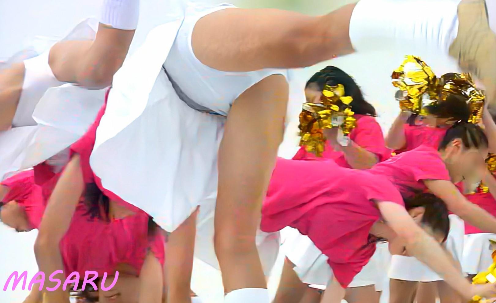 秘密のチア Vol.37 ～奇跡の白アン軍団降臨！～ MASARU　純白アンダースコート　フリルレース無し　側転　アンスコ透け透け　チア生パンツ　バトントワリング