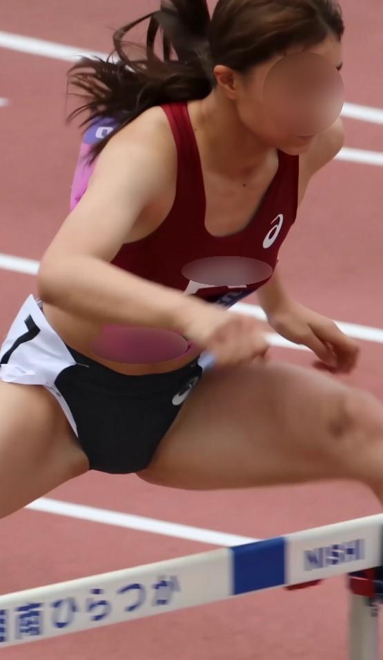 【再販】【AIリマスター】0460_t 100mH代表選手の大学時代 警戒強めの大会を控えめに撮った動画がAIリマスターですごいことに,ニューヨーク体育大学,017年日本学生個人,陸上部,田中佑美,メコスジ,ブルマ食い込み直し,立命館大学女子陸上セパレートユニフォーム,