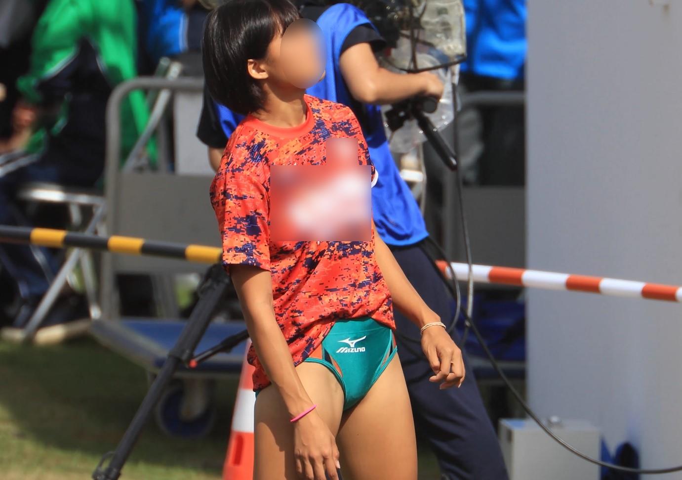 0493_04 走幅跳 その４　ニューヨーク　kidextenjyu　福井しあわせ元気国体2018　国体ブルマ　都道府県代表ブルマ　香川県代表　陸上少年女子　Ｔシャツブルマ　都道府県代表指定Ｔシャツ　愛媛県代表　特注ハイレグレーシングブルマ　石川県代表　砂汚れブルマ