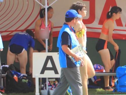 0493_01 走幅跳 その１ 表彰 ニューヨーク kidextenjyu 国体　国体ブルマ　岩手県代表　盛岡第三高校　アシックスブルマ　香川県代表　香川西高校　ミズノ製レーシングブルマ　女子陸上部　鉢巻ブルマ　千葉県代表　宮崎県代表　愛媛県代表　超ハイレグブルマ