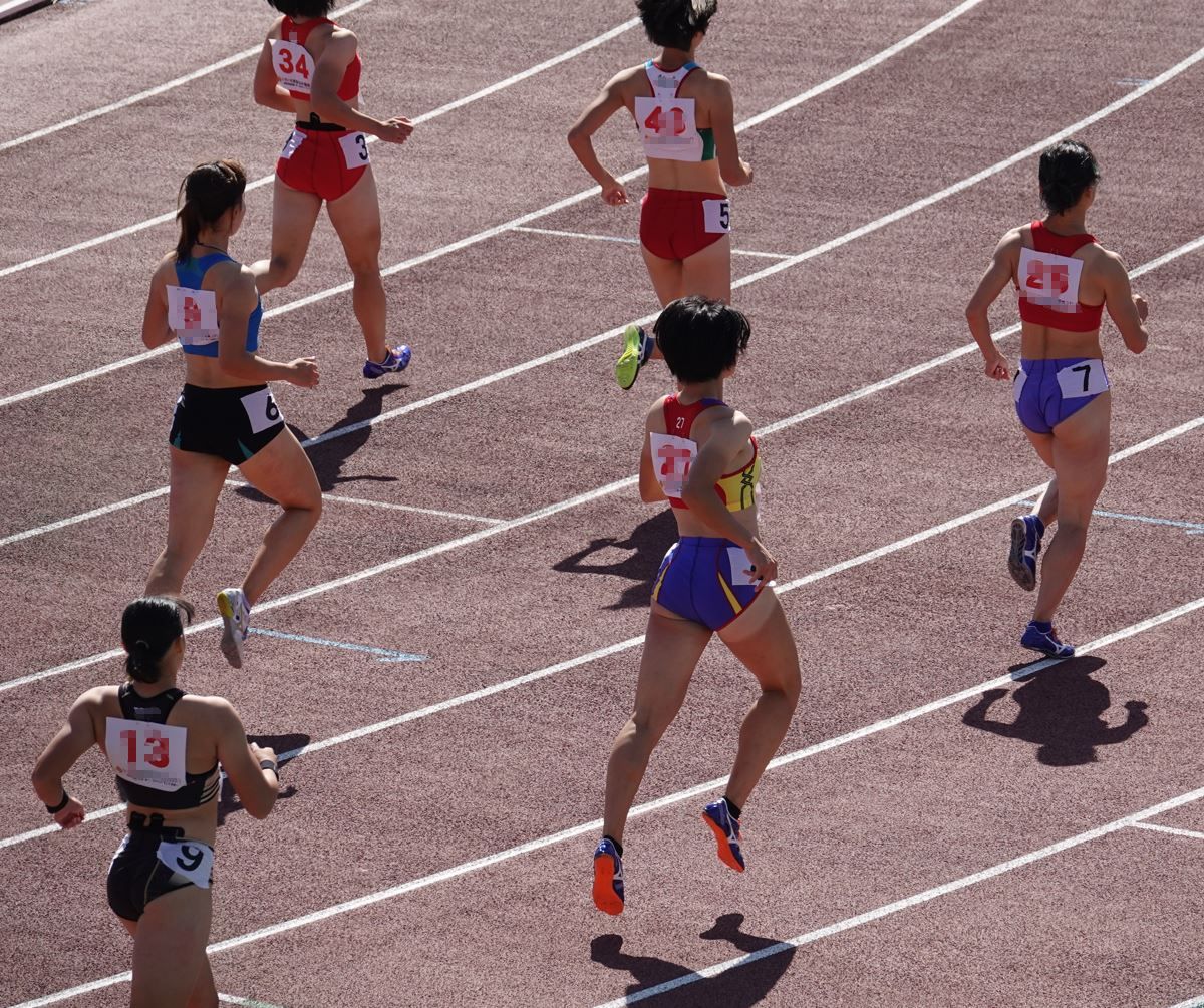 陸上女子コレクションVol.167 R1 いきいき茨城ゆめ国体 和田麻希　湯淺 佳那子　日本選手権　長崎県代表ブルマ　京都府代表　大阪府代表　派手目ミズノ製セパレートユニフォーム