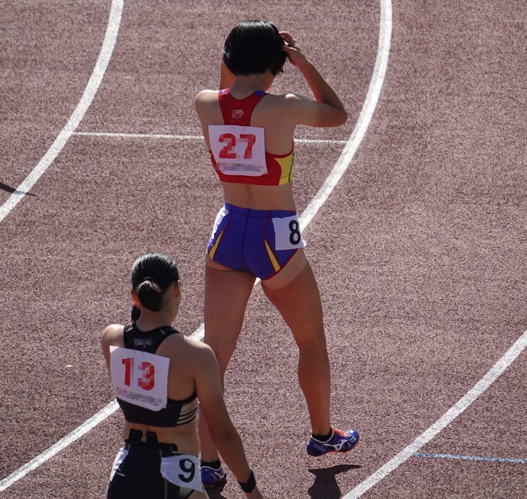 陸上女子コレクションVol.167 R1 いきいき茨城ゆめ国体 和田麻希　湯淺 佳那子　日本選手権　長崎県代表ブルマ　京都府代表　大阪府代表　派手目ミズノ製セパレートユニフォーム