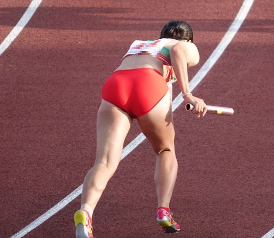 陸上女子コレクションVol.177　4×100mR　02　R1　いきいき茨城ゆめ国体　地元の威信をかけたハイレグブルマ　山口県代表　大分県代表　山中日菜美　DENSO　立命館大学　滋賀県青色アシックスレーシングショーツ