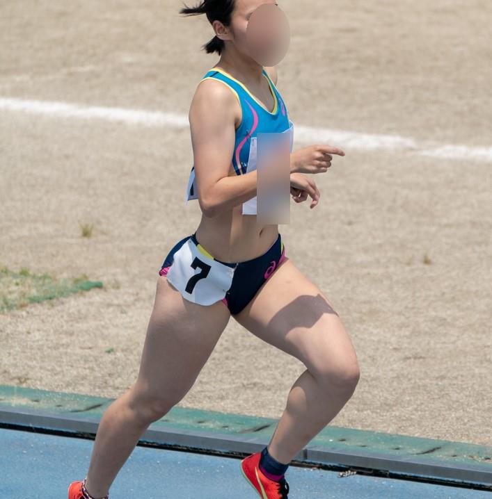 TAF42-1 qwerty 高稜高等学校 九州国際大学付属高等学校 黄色ブルマ　インナーショーツはみ出し　陸上女子　ＪＫアスリート　ハイレグブルマ